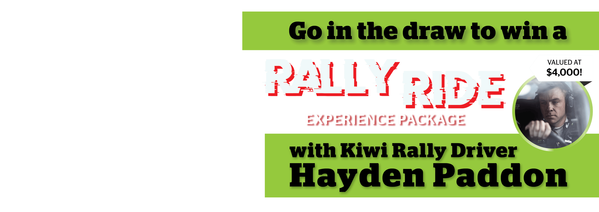 Hayden Paddon Rally Ride Promo 2024 Hubspot text
